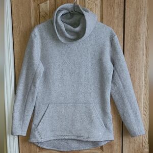 Smartwool Women's Light Gray Cowl Neck Sweatshirt